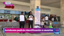 Implementan nuevas medidas para abordar autobuses en Veracruz