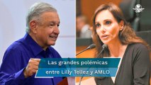 Las polémicas entre AMLO y Lilly Téllez por “El Chapo”, “deforma energética”, López-Gatell...