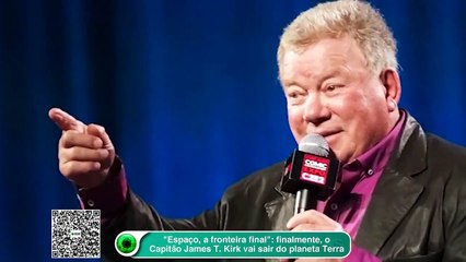 Espaço, a fronteira final: finalmente, o Capitão James T. Kirk vai sair do planeta Terra