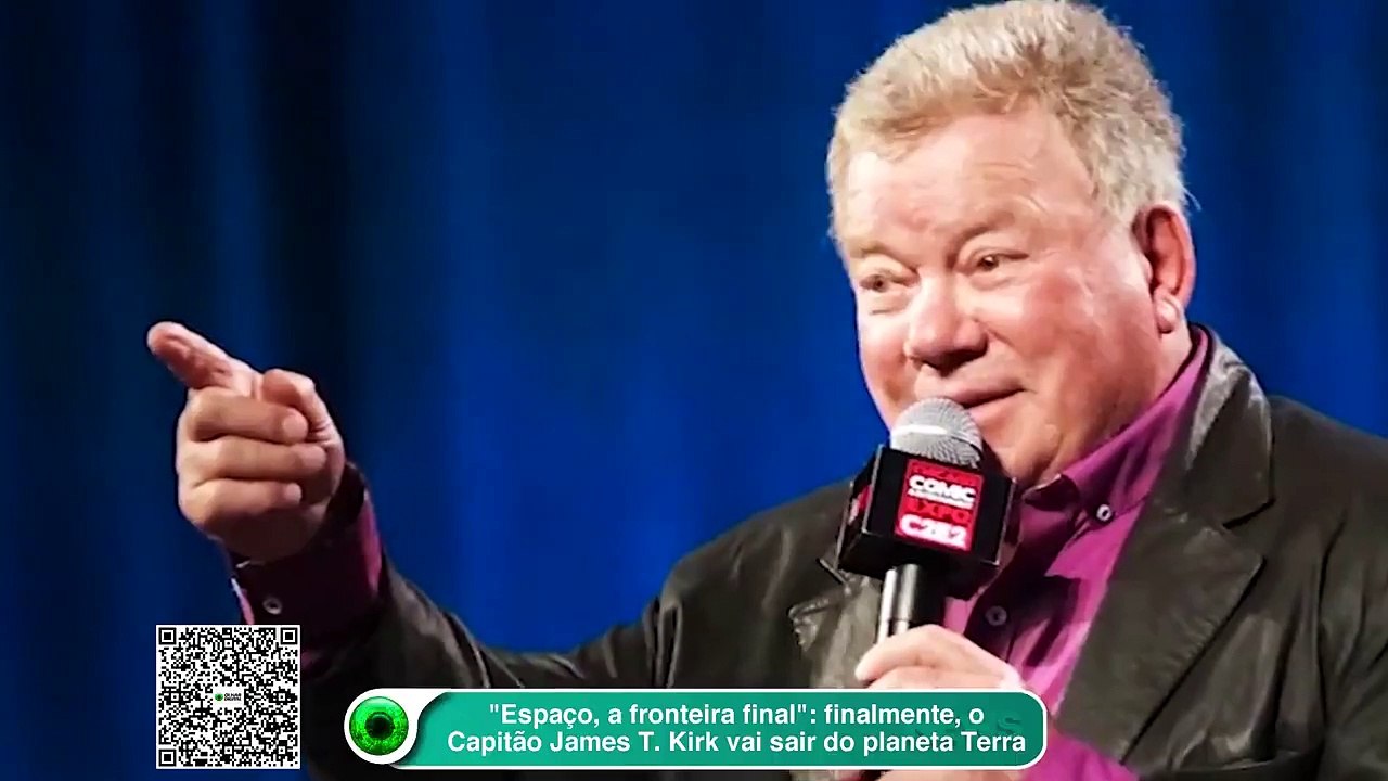 Espaço, a fronteira final: finalmente, o Capitão James T. Kirk vai sair do planeta Terra