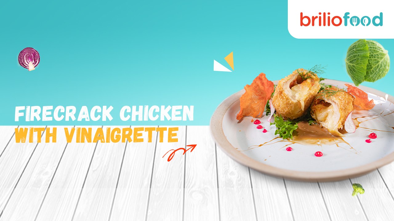 Resep firecracker chicken with Vinaigrette salad ala resto kilat