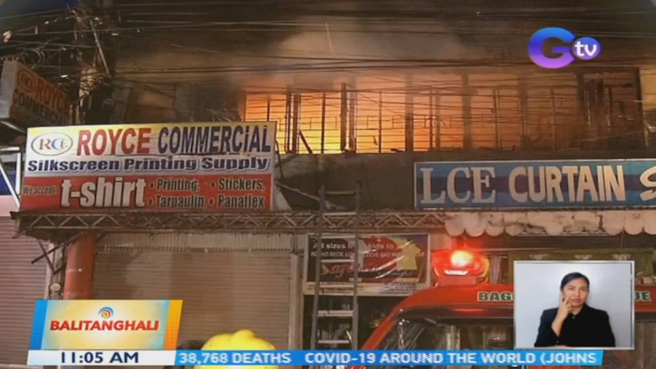 Gusali na may lamang mga plastic, tela, goma at kemikal, nasunog | BT