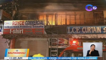 Gusali na may lamang mga plastic, tela, goma at kemikal, nasunog | BT