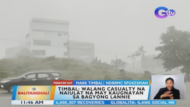 Panayam kay NDRRMC spokesman Mark Timbal kaugnay ng Bagyong Lannie | BT
