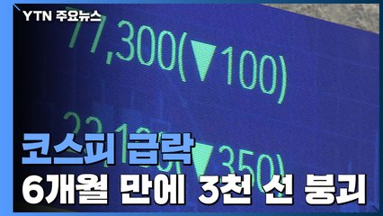 인플레 우려 등 겹악재에 코스피 3,000선 붕괴 / YTN