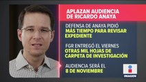 Aplazan audiencia inicial de Ricardo Anaya