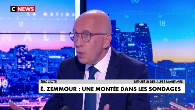 Eric Ciotti : «Je pourrais voter Eric Zemmour»