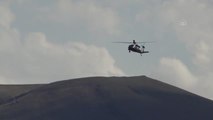 Kara yollarındaki trafik helikopter ve drone ile denetlendi