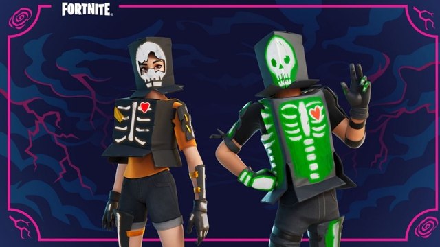 Fortnite : les skins Cartonne et Laboîte dans la boutique du 5 octobre 2021