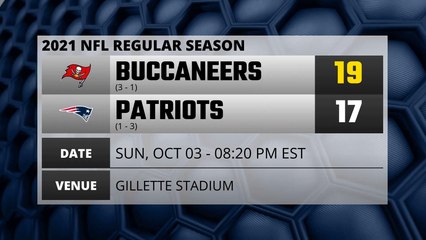 Buccaneers @ Patriots Game Recap for SUN, OCT 03 - 08:20 PM EST