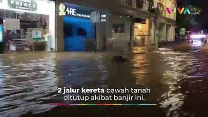 Kawasan Elit London Kebanjiran, Toko-Toko Mewah Terendam Air