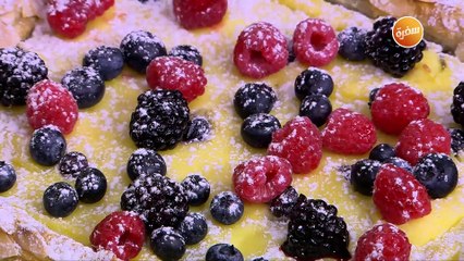 فطيرة الكاسترد و الفواكه | غادة التلي