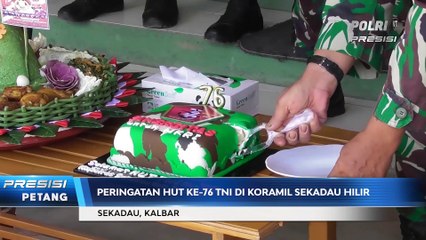 HUT TNI Ke-76, Polres Sekadau Kunjungi Koramil Sekadau Hilir