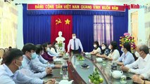 Phó Bí thư Thường trực Tỉnh ủy Phạm Hùng Thái thăm chúc mừng Báo Tây Ninh nhân kỷ niệm 75 năm thành lập