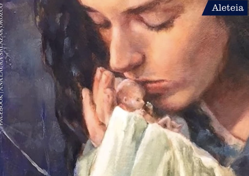 Przejmujący obraz  „Maryja, Matka Życia”