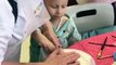 Five-year-old Lana Nixon enjoys pottery at the Great North Children’s Hospital