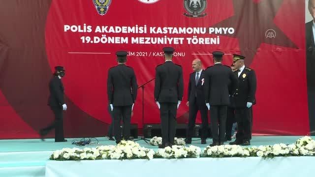 Son dakika haber: KASTAMONU - Bakan Soylu, Kastamonu Polis Meslek Yüksekokulu mezuniyet törenine katıldı