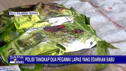 Polisi Tangkap 2 Pegawai yang Edarkan Sabu di Lapas Palu
