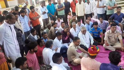 नागौर जिले के चौसला में बंद बाजार