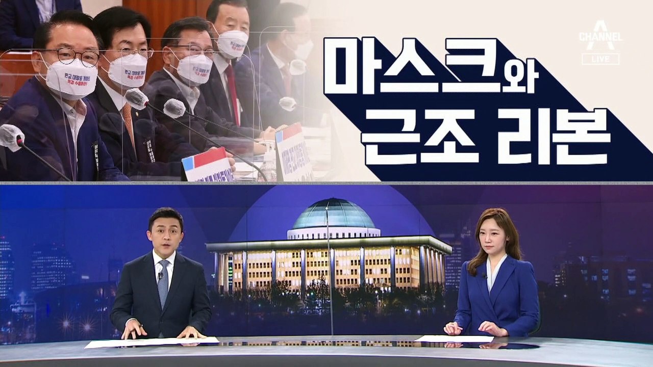 [여랑야랑]국감장 ‘마스크·근조 리본’ 활용법 / 여당과 야당의 ‘다른’ 대응