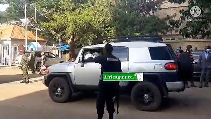 Arrivée de Ousmane Gaoual Diallo au Qg du CNRD