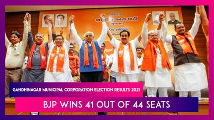 Gandhinagar Municipal Corporation Election Results 2021: BJP Wins Big, Claims Victory On 41 Out Of 44 Seats