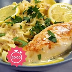 Blancs de poulet grillés et parpadelle express