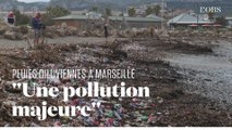 Des plages jonchées de détritus au lendemain des fortes pluies à Marseille