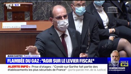 Flambée des prix du gaz: Jean Castex veut "agir sur le levier fiscal en cas de nécessité"