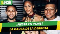 Mbappé y Neymar celebraron con Hamilton el cumpleaños de una modelo antes de perder con Rennes