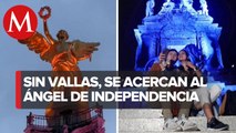 Tras dos años, retiran vallas metálicas del Ángel de la Independencia en CdMx