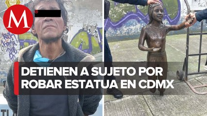 Captan en video robo de estatua 'Molino para la Paz' en CdMx; ya fue recuperada