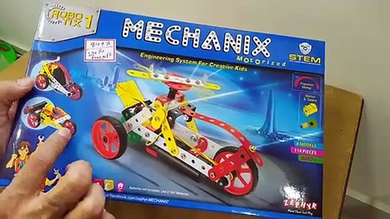 Unboxing and review of Zephyr Mechanix - Robotix - 1 DIY, Educational, Learning, Stem, Building and Construction Toys