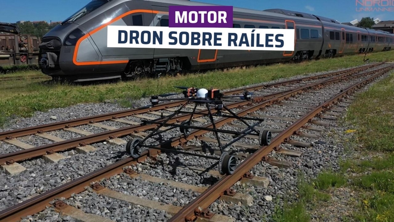 [CH] Dron sobre raíles