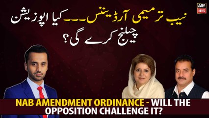 NAB Amendment Ordinance - Will the Opposition Challenge it?