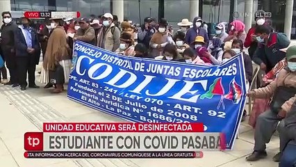 Preocupación por casos de coronavirus en colegios de El Alto