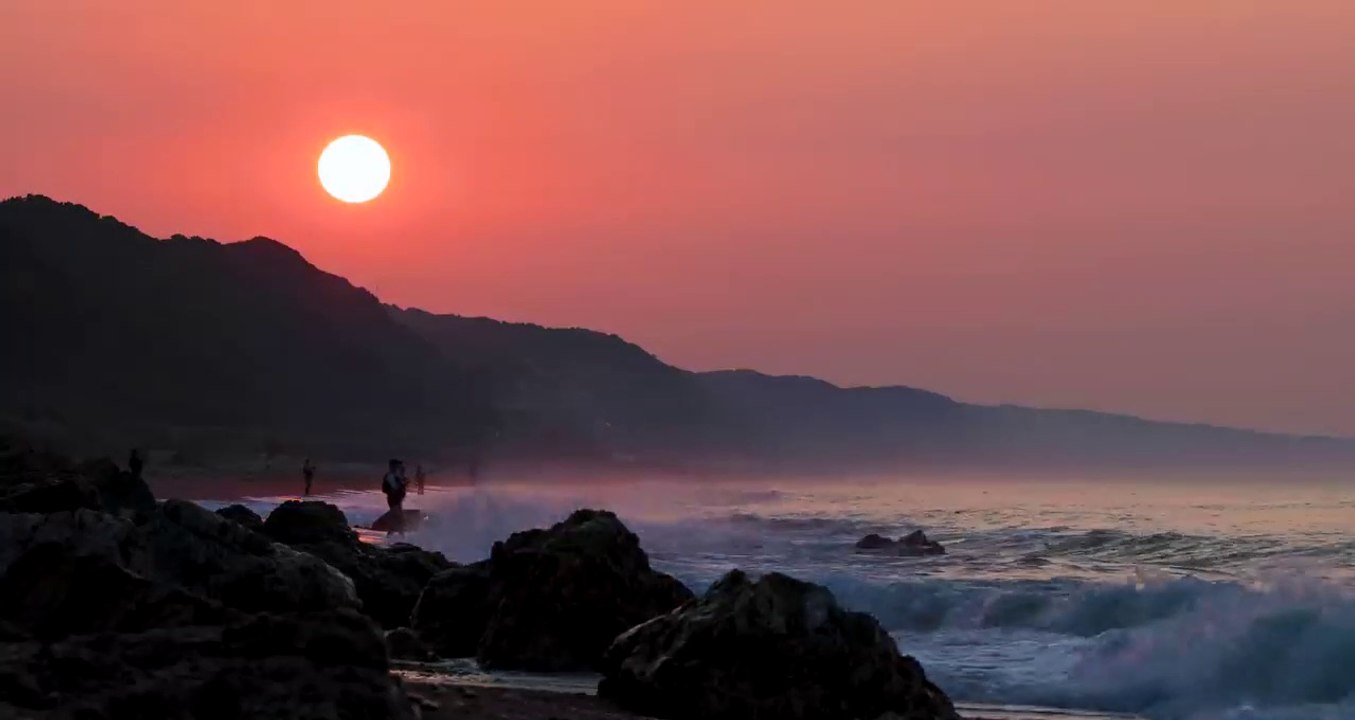 Natural sound and Healing natural environment sound  The sound of the rising sun and waves