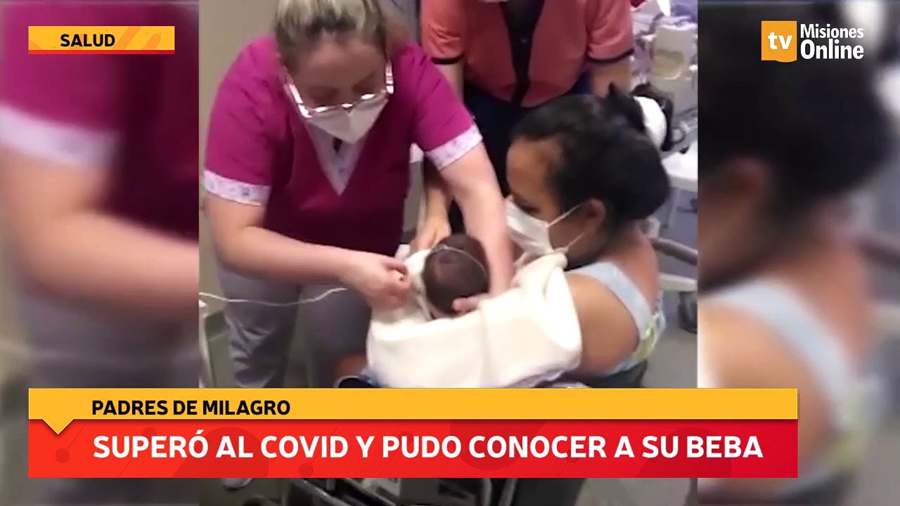 Superó al Covid y pudo conocer a su beba