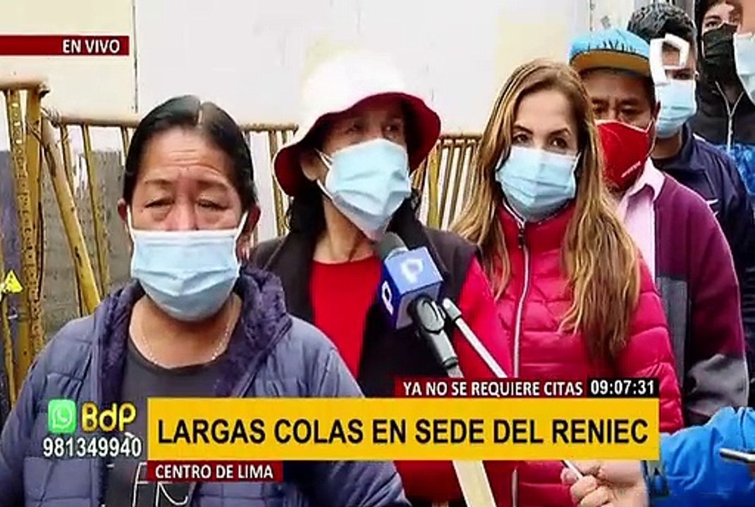 Reniec: pese a que se amplió vigencia de DNI, se registran largas colas