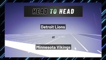 Detroit Lions at Minnesota Vikings: Spread