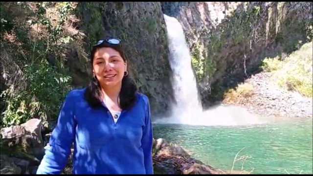 Salto La Leona in the Radal Siete Tazas Park in Chile