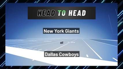 New York Giants at Dallas Cowboys: Spread
