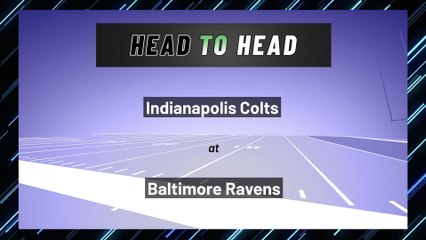 Indianapolis Colts at Baltimore Ravens: Spread