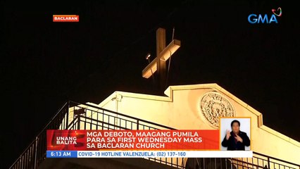 Mga deboto, maagang pumila para sa first Wednesday mass sa Baclaran Church | UB