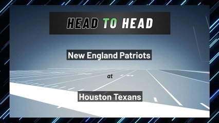 New England Patriots at Houston Texans: Over/Under