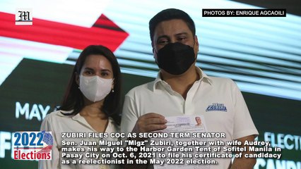 Zubiri Files COC As Second Term Senator