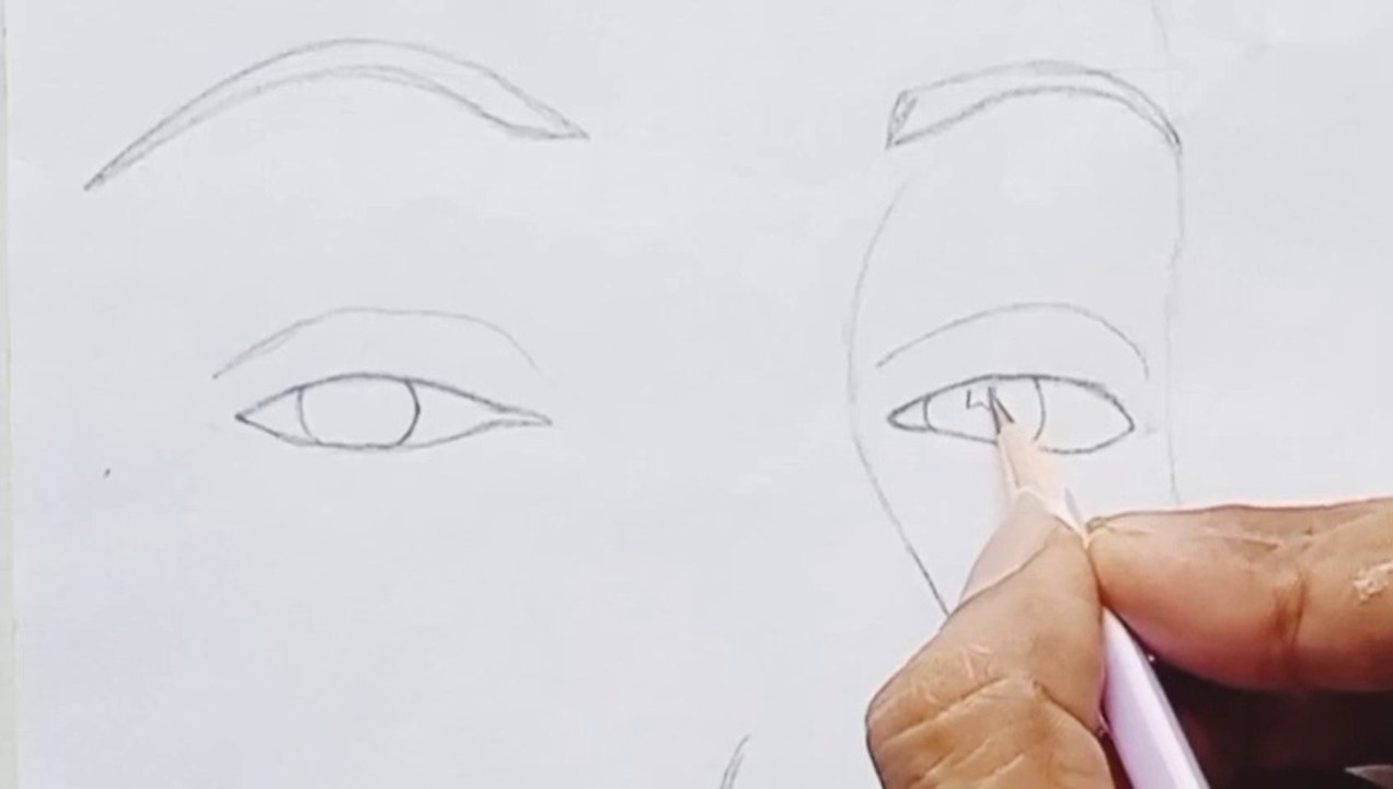 A Beautiful Sketch Of A Female Model  Recreated This By  me