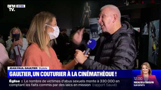 L'exposition CinéMode , mise en scène par Jean Paul Gaultier à la Cinémathèque de Paris