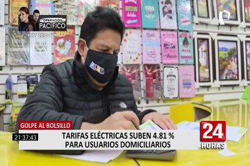 Recibo de luz subiría un 4.81% para usuarios domésticos
