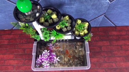 How to make incredible aquarium fountain | diy filter aquarium